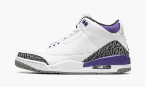 Nike Air Jordan 3 'Dark Iris' Schoenen Heren Wit Zwart Nederland | 452968-TQL