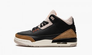 Nike Air Jordan 3 GS 'Desert Elephant' Schoenen Kinderen Zwart Oranje Khaki Grijs Nederland | 278941-MLV