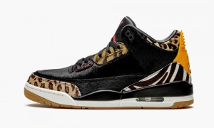 Nike Air Jordan 3 Retro 'Animal Instinct' Schoenen Heren Zwart Lichtbruin Nederland | 193624-YFN