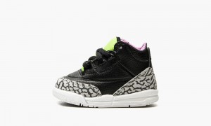 Nike Air Jordan 3 Retro SE Schoenen Kinderen Zwart Wit Groen Nederland | 390865-SWA