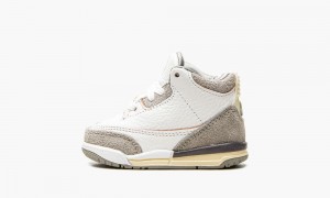 Nike Air Jordan 3 Retro SP TD 'A Ma Maniere - Raised By Women' Schoenen Kinderen Wit Grijs Nederland | 729561-RHK
