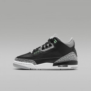 Nike Air Jordan 3 Retro Schoenen Kinderen Zwart Grijs Nederland | 890517-GVY