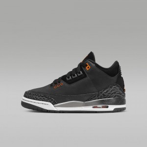 Nike Air Jordan 3 Retro Schoenen Kinderen Zwart Nederland | 386145-BFH