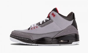 Nike Air Jordan 3 Retro 'Stealth' Schoenen Heren Rood Grijs Nederland | 298173-DRQ