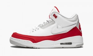 Nike Air Jordan 3 Retro Tinker 'Air Max 1 - University Red' Schoenen Heren Wit Rood Nederland | 605329-JWB