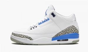 Nike Air Jordan 3 Retro 'UNC' Schoenen Heren Wit Blauw Grijs Nederland | 067842-YMW
