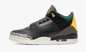 Nike Air Jordan 3 SE 'Animal Instinct 2.0' Schoenen Heren Zwart Zwart Wit Groen Nederland | 764521-ZBF
