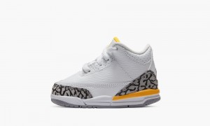 Nike Air Jordan 3 TD 'Laser Orange' Schoenen Kinderen Wit Oranje Grijs Nederland | 785249-RHB