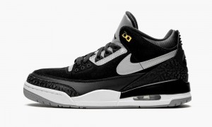 Nike Air Jordan 3 'Tinker Hatfield' Schoenen Heren Zwart Grijs Metal Goud Nederland | 856094-FOT