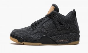 Nike Air Jordan 4 RTR Levis NRG BG 'Levi's' Schoenen Kinderen Zwart Bruin Nederland | 049176-WBR