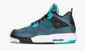 Nike Air Jordan 4 Retro 30th BG 'Teal' Schoenen Kinderen Turquoise Wit Zwart Nederland | 875320-KPW