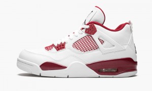 Nike Air Jordan 4 Retro 'Alternate' Schoenen Heren Wit Zwart Rood Nederland | 789453-NKQ