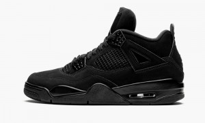 Nike Air Jordan 4 Retro 'Black Cat 2020' Schoenen Heren Zwart Zwart Diepgrijs Nederland | 786523-QZD