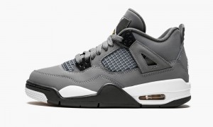 Nike Air Jordan 4 Retro GS 'COOL GREY' Schoenen Kinderen Grijs Donkergrijs Nederland | 186430-AFB