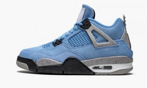 Nike Air Jordan 4 Retro GS 'University Blue' Schoenen Kinderen Blauw Zwart Nederland | 235198-KJH