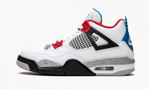 Nike Air Jordan 4 Retro GS 'What The' Schoenen Kinderen Wit Blauw Rood Nederland | 460873-XDB