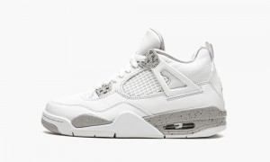 Nike Air Jordan 4 Retro GS 'White Oreo' Schoenen Kinderen Wit Grijs Zwart Rood Nederland | 437681-SRE