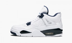 Nike Air Jordan 4 Retro LS 'Legend Blue' Schoenen Heren Wit Blauw Nederland | 490521-BNP