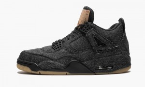 Nike Air Jordan 4 Retro Levis NRG 'Black Levis' Schoenen Heren Zwart Nederland | 312084-JYT