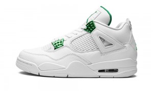Nike Air Jordan 4 Retro 'Metallic Pack - Pine Green' Schoenen Heren Wit Metal Zilver Diepgroen Nederland | 382764-WAI