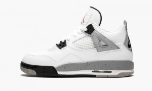 Nike Air Jordan 4 Retro OG BG Schoenen Kinderen Wit Rood Zwart Grijs Nederland | 790815-ALE