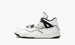 Nike Air Jordan 4 Retro PS 'DIY' Schoenen Kinderen Wit Zwart Nederland | 165938-NHU