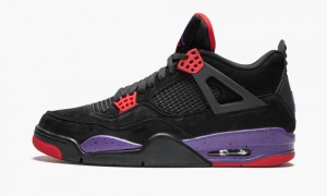 Nike Air Jordan 4 Retro 'Raptors/Drake OVO' Schoenen Heren Zwart Paars Nederland | 375941-ZEH
