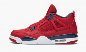 Nike Air Jordan 4 Retro SE 'FIBA' Schoenen Heren Rood Obsidian Wit Goud Nederland | 169530-WVU