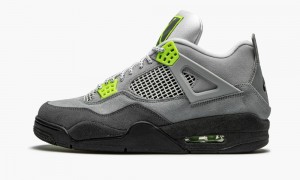Nike Air Jordan 4 Retro SE 'Neon' Schoenen Heren Grijs Nederland | 869214-QVP