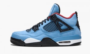 Nike Air Jordan 4 Retro 'Travis Scott - Cactus Jack' Schoenen Heren Blauw Rood Nederland | 059168-SAF