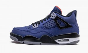 Nike Air Jordan 4 Retro WNTR BG 'Loyal Blue' Schoenen Kinderen Blauw Zwart Wit Nederland | 704891-QXG
