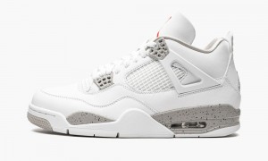 Nike Air Jordan 4 Retro 'White Oreo' Schoenen Heren Wit Grijs Zwart Rood Nederland | 368901-EJZ