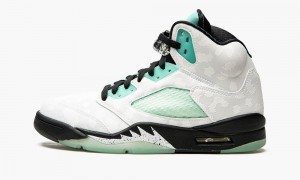 Nike Air Jordan 5 'Island Green' Schoenen Heren Wit Zwart Wit Groen Nederland | 734281-LQB
