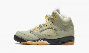 Nike Air Jordan 5 Retro GS 'Jade Horizon' Schoenen Kinderen Lichtzilver Nederland | 148369-QPN