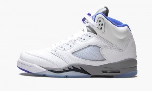Nike Air Jordan 5 Retro GS 'Stealth 2.0' Schoenen Kinderen Wit Koningsblauw Nederland | 596423-CSP