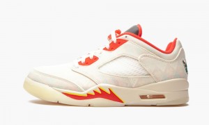 Nike Air Jordan 5 Retro Low 'Chinese New Year 2021' Schoenen Heren Rood Geel Nederland | 639705-PXB