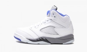 Nike Air Jordan 5 Retro PS 'Stealth 2.0' Schoenen Kinderen Wit Koningsblauw Nederland | 794802-TJL
