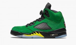 Nike Air Jordan 5 Retro SE 'Oregon' Schoenen Heren Groen Zwart Geel Nederland | 836542-WNK