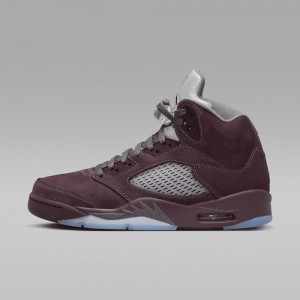 Nike Air Jordan 5 Retro SE Schoenen Heren Diepbordeaux Metal Zilver Diepgrijs Nederland | 297108-UXH