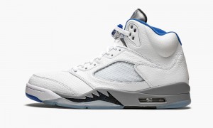 Nike Air Jordan 5 Retro 'Stealth 2.0' Schoenen Heren Wit Zwart Nederland | 496312-PZM
