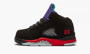 Nike Air Jordan 5 Retro TD 'Top 3' Schoenen Kinderen Zwart Rood Paars Nederland | 710698-TRJ