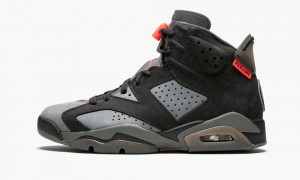 Nike Air Jordan 6 'PSG - Paris Saint Germain' Schoenen Heren Zwart Rood Grijs Nederland | 658927-ZIP