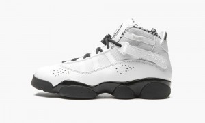 Nike Air Jordan 6 RINGS Schoenen Kinderen Wit Zwart Metal Goud Nederland | 932807-GOA