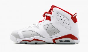 Nike Air Jordan 6 Retro BG 'Alternate' Schoenen Kinderen Wit Rood Platina Nederland | 930187-OUI