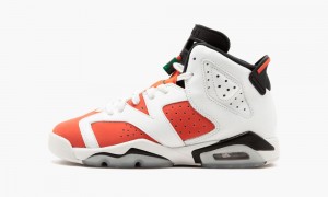 Nike Air Jordan 6 Retro BG 'Gatorade' Schoenen Kinderen Wit Oranje Zwart Nederland | 146285-ZDS