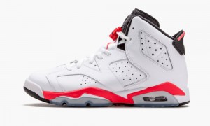Nike Air Jordan 6 Retro BG 'Infrared' Schoenen Kinderen Wit Zwart Rood Nederland | 513284-VNU