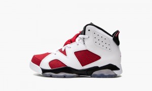 Nike Air Jordan 6 Retro BP 'Carmine' Schoenen Kinderen Wit Zwart Rood Nederland | 803672-OYT
