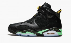 Nike Air Jordan 6 Retro 'Brazil Pack' Schoenen Heren Zwart Groen Geel Nederland | 843762-YTS