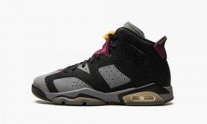 Nike Air Jordan 6 Retro GS 'Bordeaux' Schoenen Kinderen Zwart Diepgrijs Nederland | 804239-PUF
