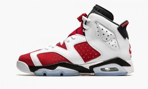 Nike Air Jordan 6 Retro GS 'Carmine' Schoenen Kinderen Zwart Wit Rood Nederland | 497182-DTM